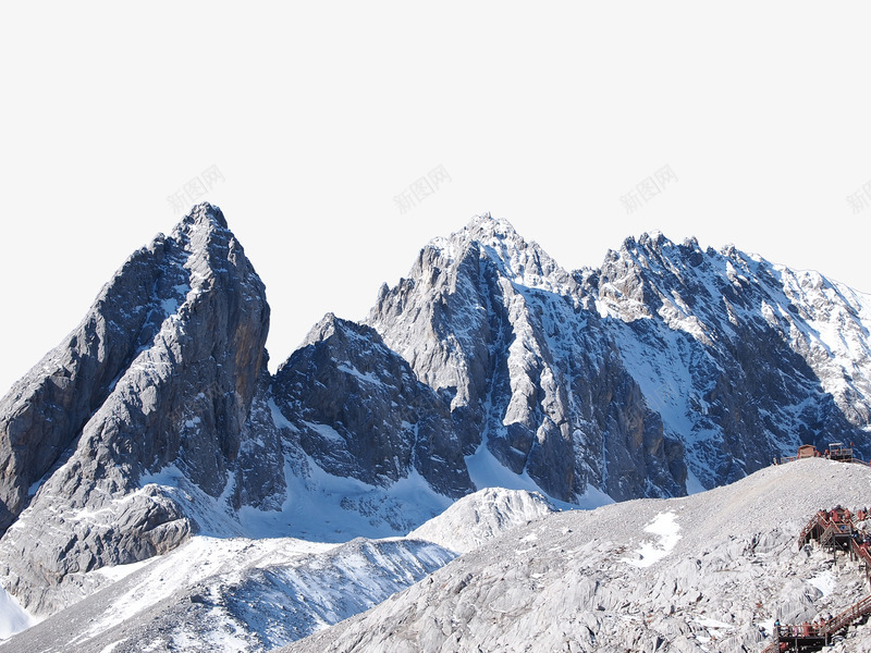 雪山png免抠素材_新图网 https://ixintu.com 云南玉龙雪山 旅游景区 著名景点 雪山