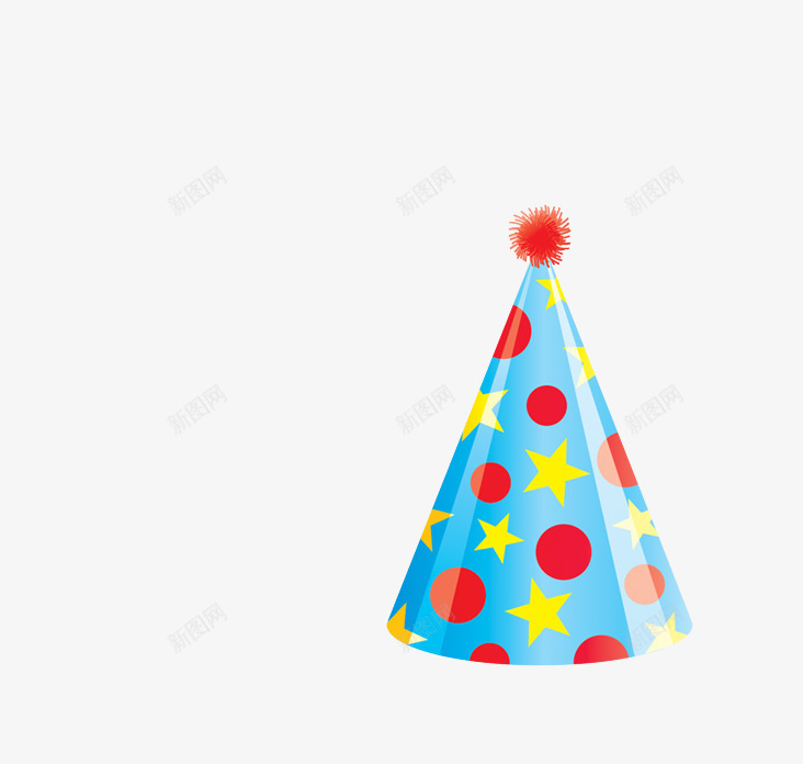彩色帽子png免抠素材_新图网 https://ixintu.com 圣诞元素 帽子 星星 生日元素 节日元素