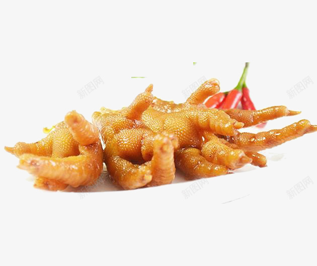 辣椒鸡爪png免抠素材_新图网 https://ixintu.com 盐焗鸡爪 美食 辣椒鸡爪 食物 鸡爪 鸡爪子