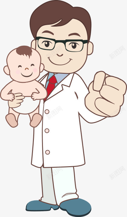 健康的宝宝png免抠素材_新图网 https://ixintu.com 健康 医生 婴儿 宝宝 拳头
