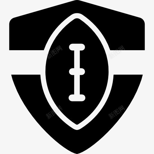 足球的盾牌象征图标png_新图网 https://ixintu.com 嬉戏 安全 屏蔽 工具 球 盾牌 美式足球 运动