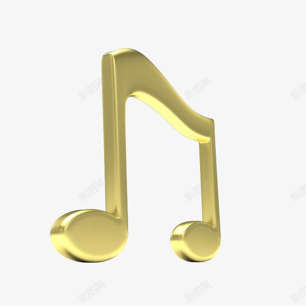 3D立体音乐音符图标png_新图网 https://ixintu.com 3D立体音乐音符 和弦 标识 歌曲旋律 金属光泽 金属音符 音符插画