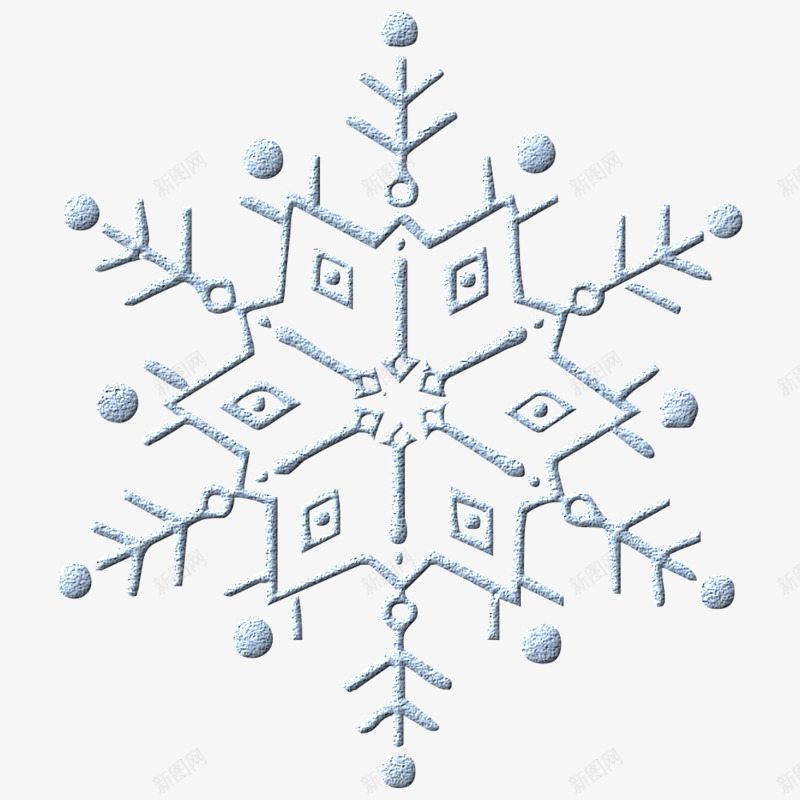 卡通手绘雪花窗花装饰png免抠素材_新图网 https://ixintu.com 圣诞节 钻石 闪烁 雪花 雪花装饰