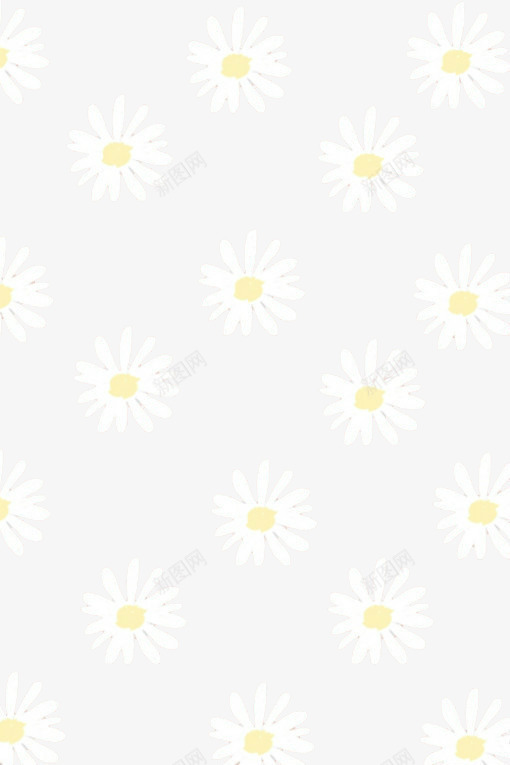 白色菊花背景图png免抠素材_新图网 https://ixintu.com 插画 菊花图案背景 边框 镂空