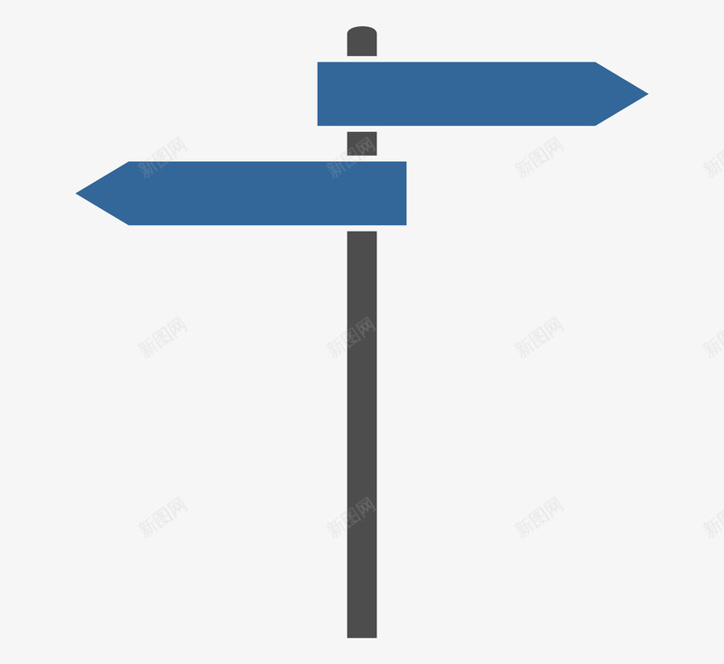 卡通空白指路牌png免抠素材_新图网 https://ixintu.com png png图片 免抠 免抠素材 指路牌 蓝色 路牌