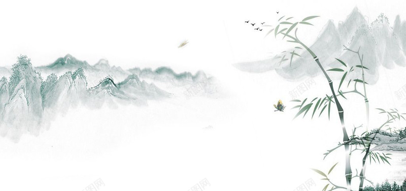 古典中国风山竹子水墨png免抠素材_新图网 https://ixintu.com 古典中国风 山 水墨 竹子