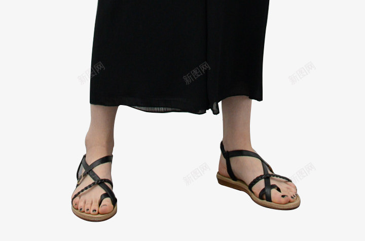 黑白休闲套装png免抠素材_新图网 https://ixintu.com 无袖白衬衣 淑女款 淘宝女装