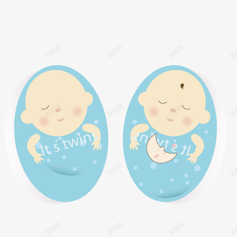 睡觉婴儿矢量图eps免抠素材_新图网 https://ixintu.com 儿童 出生儿 孩子 小男孩 形状 矢量图