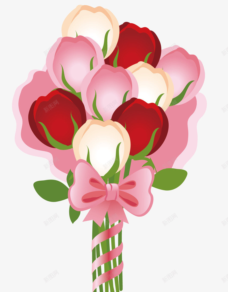 新娘捧花png免抠素材_新图网 https://ixintu.com 婚礼 捧花 粉色 结婚