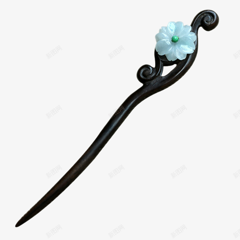 古典步摇流苏翡翠木兰簪子png免抠素材_新图网 https://ixintu.com 中国风 产品实物 发簪 发饰 古典 头饰 步摇 簪子 菊花簪子 首饰