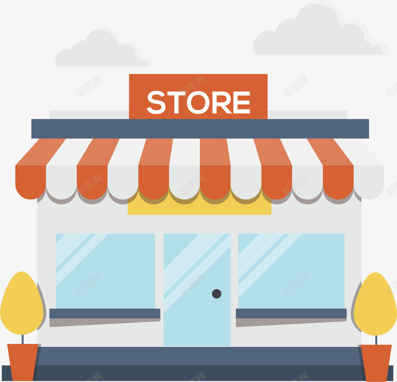 彩色的商铺使用图标矢量图ai_新图网 https://ixintu.com APP图标 商铺 商铺使用图标 商铺图标 商铺的图标 图标设计 小图标 杂货铺 矢量图 英文