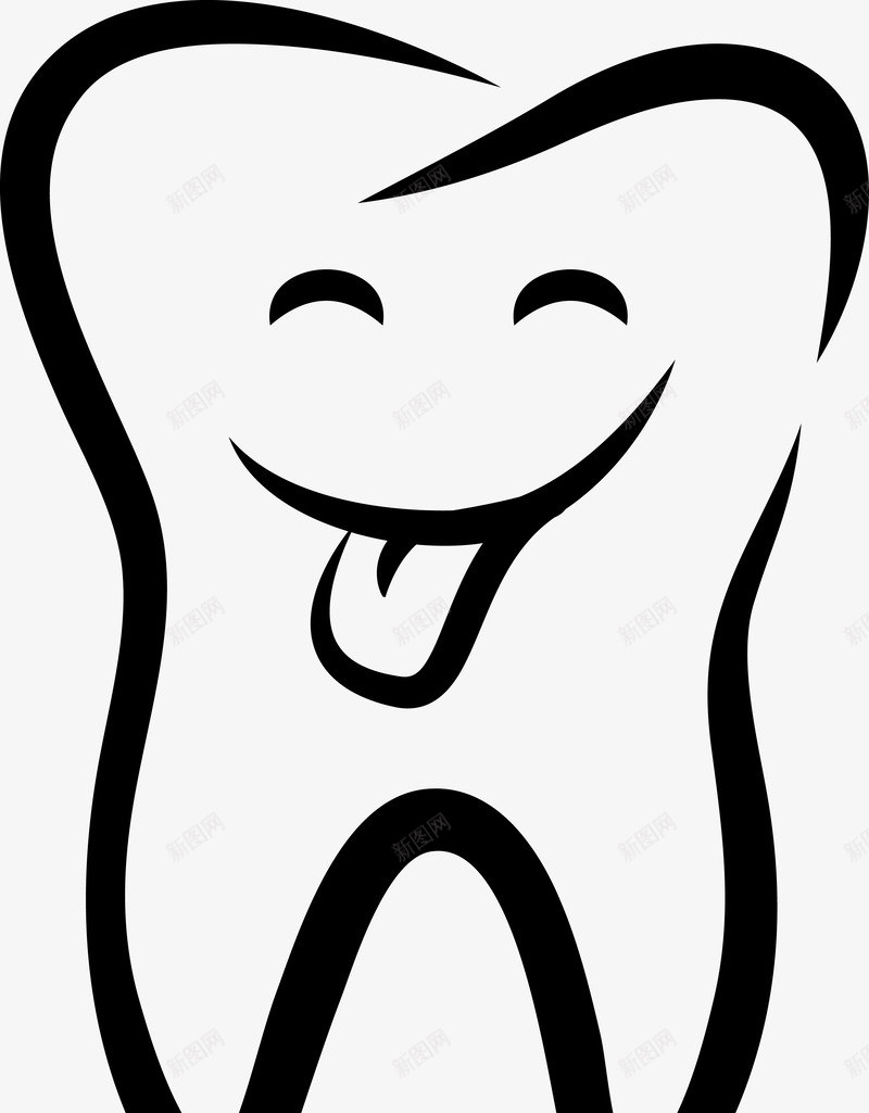 手绘吐舌头的微笑牙齿图标png_新图网 https://ixintu.com 人体器官 微笑 微笑表情 手绘牙齿 清洁 牙 牙齿 牙齿微笑 牙齿笑容 矢量牙齿