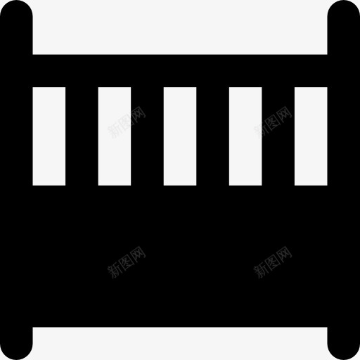 婴儿床图标png_新图网 https://ixintu.com 儿童床 卧室 婴儿 婴儿床 家具 家具和家居