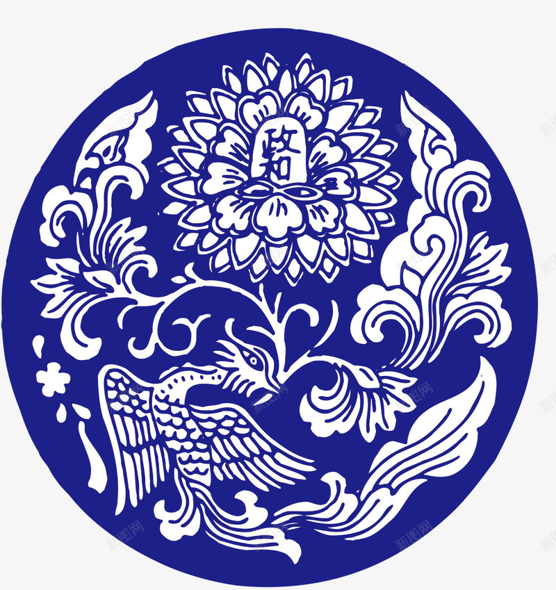 古典青花瓷器psd免抠素材_新图网 https://ixintu.com 传统 祥龙图案 罐子 花鸟纹样 陶瓷瓶 龙纹