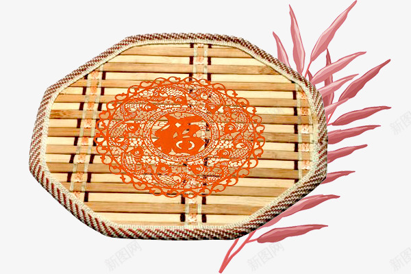 中国风竹席竹筛png免抠素材_新图网 https://ixintu.com 中国风 六边形 吉祥剪纸 实用 竹垫 竹席 竹筛 简约