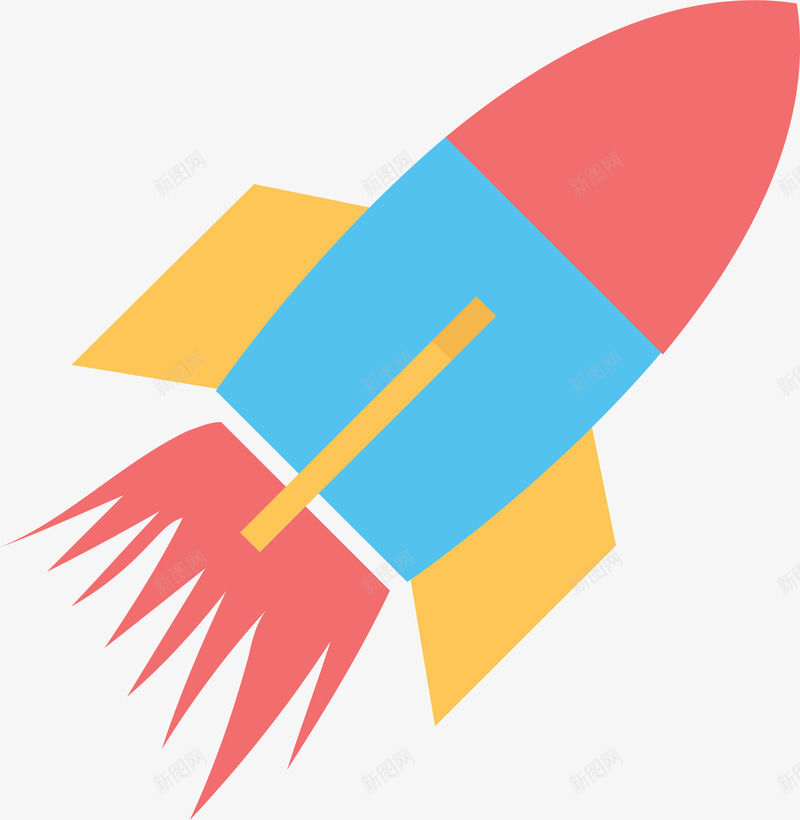 火箭喷射图标png_新图网 https://ixintu.com 出发 升天 卡通 发射 图标icon 太空舱 宇宙飞船 扁平化图标 火箭 火箭头