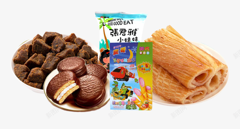 巧克力夹心饼干一堆零食psd免抠素材_新图网 https://ixintu.com 一堆零食 产品实物 巧克力夹心饼干 糕点 零食 饼干 麦哥草莓脆脆棒