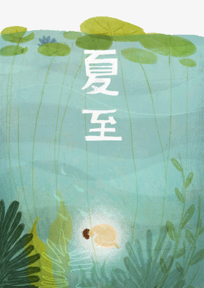 24节气夏至png免抠素材_新图网 https://ixintu.com 24节气 二十四 夏至 水下 节气 荷叶