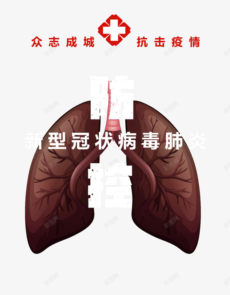 防控病毒肺部红十字城市抗疫psd免抠素材_新图网 https://ixintu.com 城市 抗疫 抗疫海报 红十字 肺部 肺部创意 防控病毒