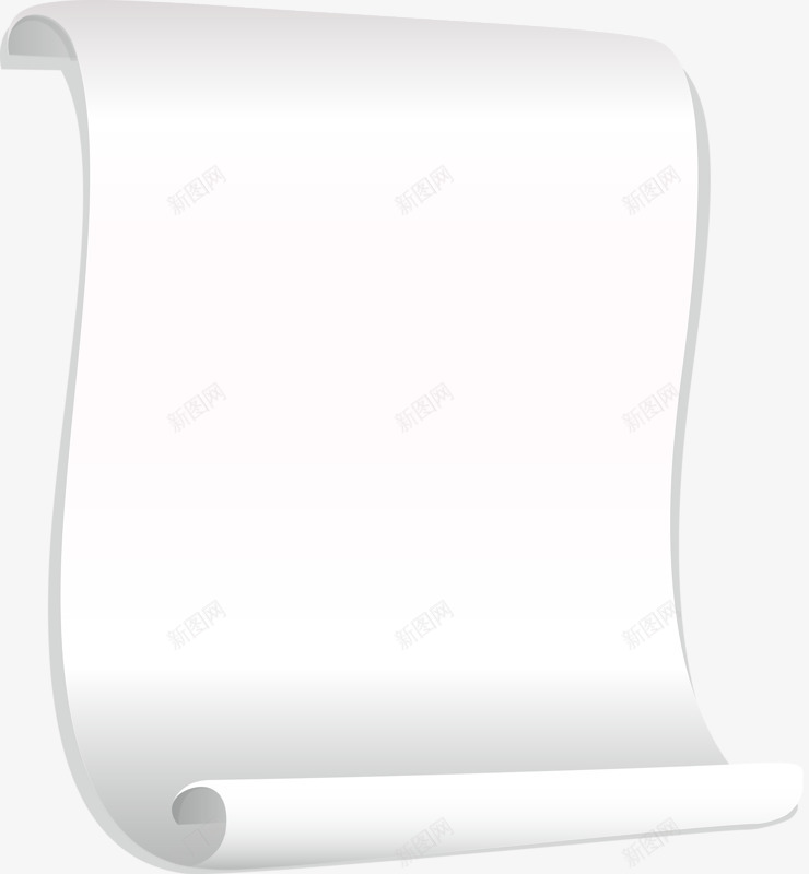 白色画纸png免抠素材_新图网 https://ixintu.com 卡通 本子 纸张