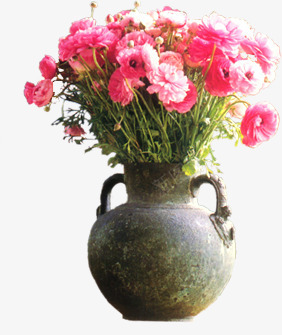 手绘粉色花卉盆栽景观png免抠素材_新图网 https://ixintu.com 景观 盆栽 粉色 花卉