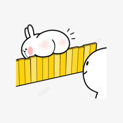 迷你兔子图标png_新图网 https://ixintu.com 卡通 卡通人物 图标 彩绘 手绘 插画 表情包 迷你兔子
