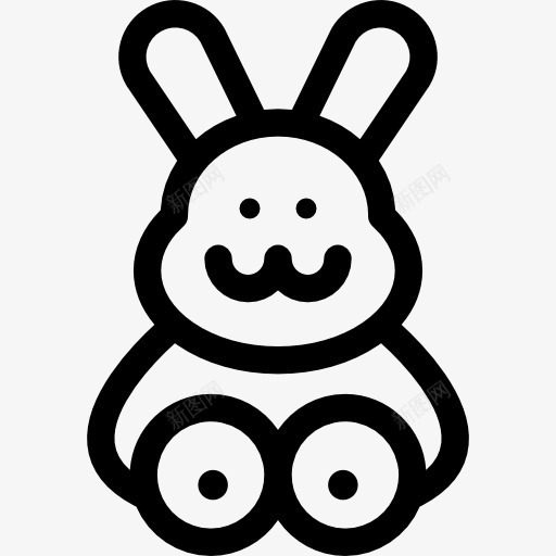 兔图标png_新图网 https://ixintu.com 兔子 动物 动物园 哺乳动物 孩子和婴儿 毛茸茸的动物王国 野生动物
