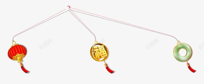 传统挂件png免抠素材_新图网 https://ixintu.com 吉祥如意 玉佩 祈福挂件