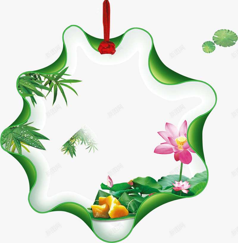 卷边的荷花荷叶图png免抠素材_新图网 https://ixintu.com 卷边 荷叶图 荷花