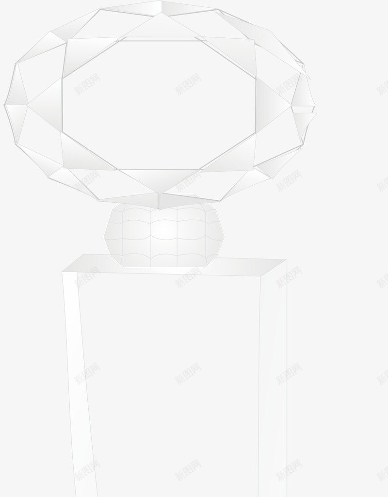 冠军奖杯矢量图ai免抠素材_新图网 https://ixintu.com 冠军 水晶奖杯 玻璃奖杯 白色 矢量奖杯 矢量图