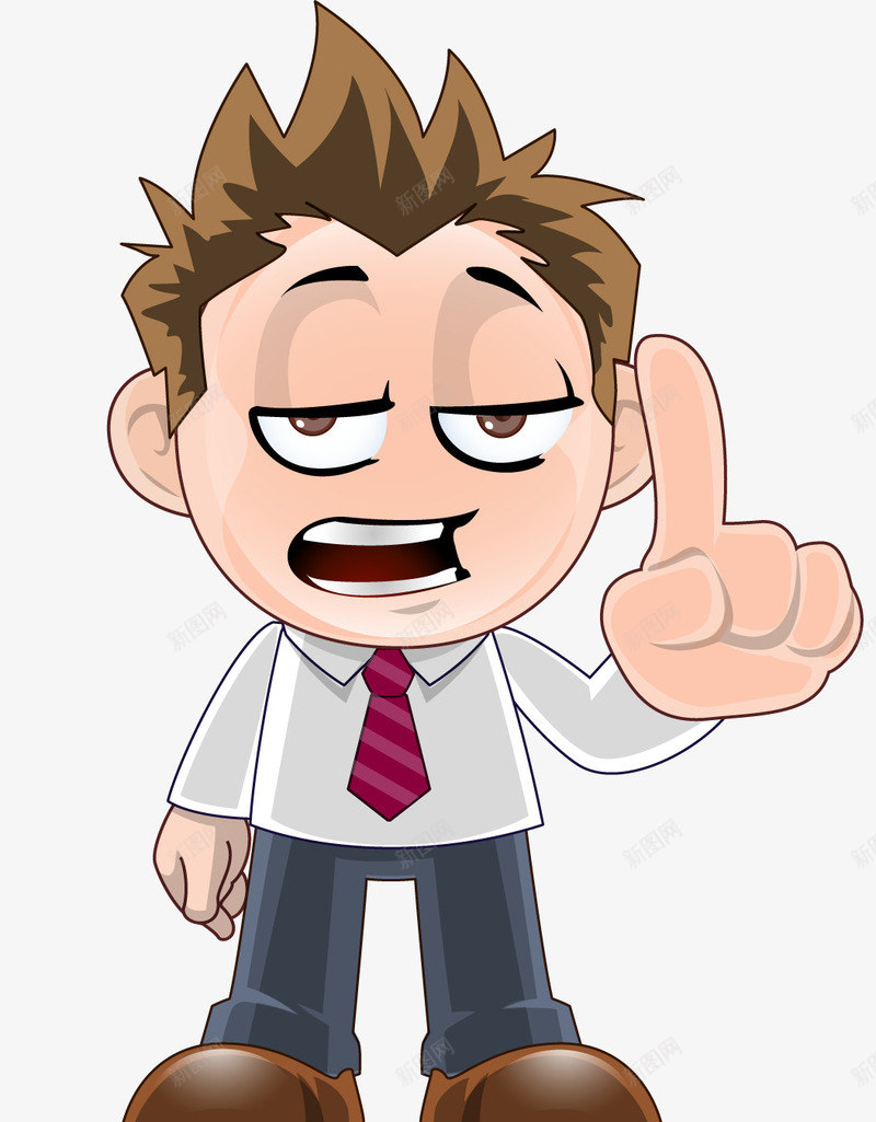 不同意表情矢量图ai免抠素材_新图网 https://ixintu.com 不同意 卡通男孩 男孩 表情 矢量图