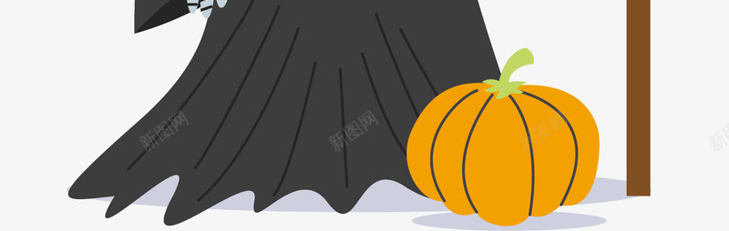 拿着镰刀的死神png免抠素材_新图网 https://ixintu.com 万圣节 万圣节派对 死神 矢量png 镰刀 镰刀死神