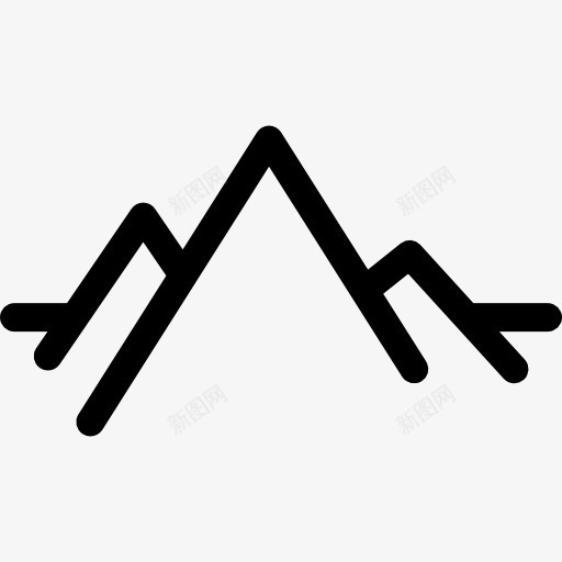 山图标png_新图网 https://ixintu.com 山 海拔 自然景观 雪