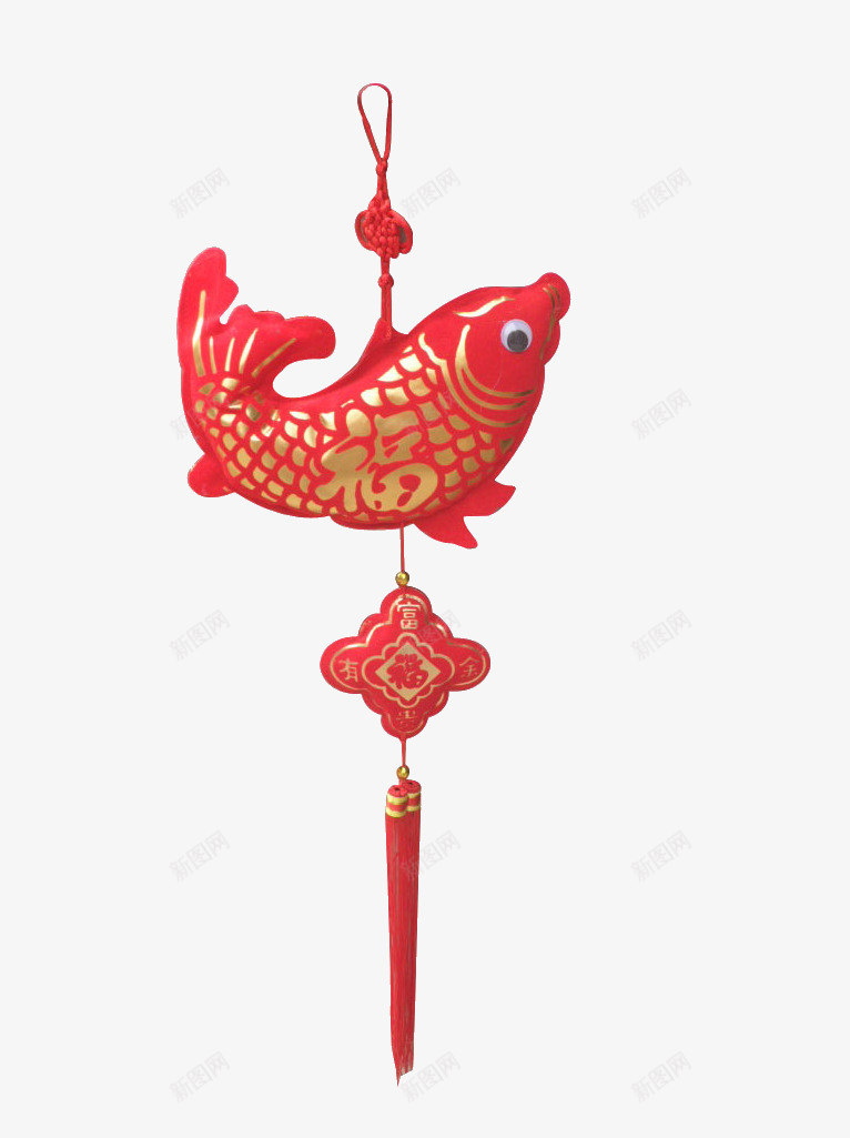 鲤鱼挂件psd免抠素材_新图网 https://ixintu.com 挂件 装饰 鲤鱼
