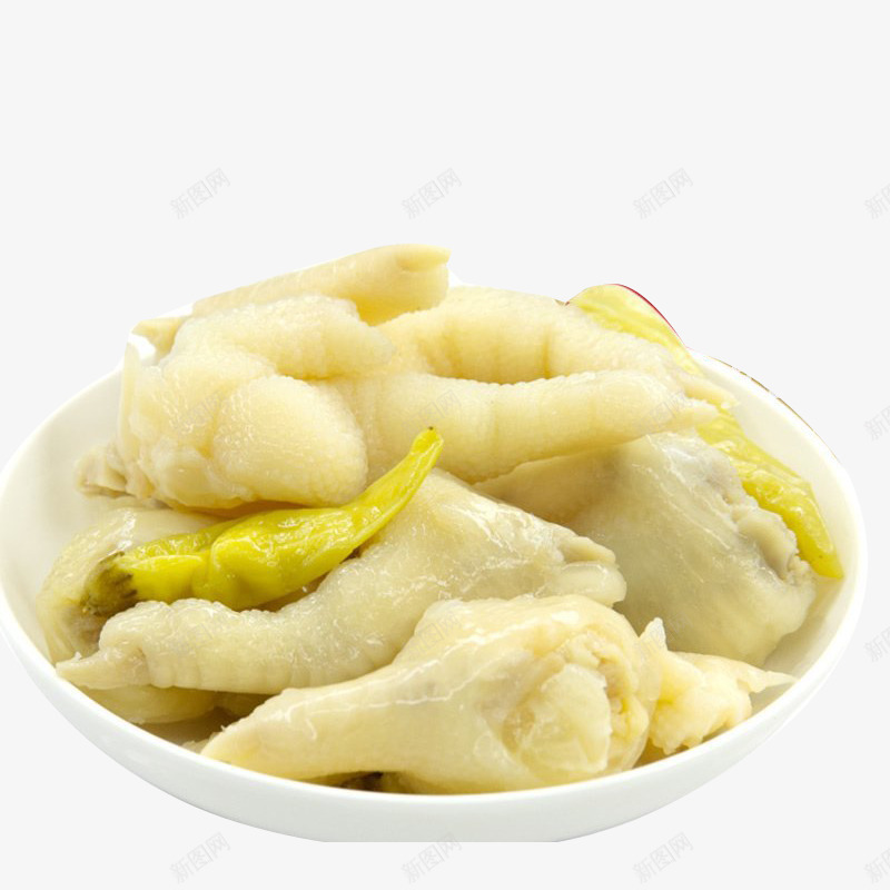 辣椒凤爪png免抠素材_新图网 https://ixintu.com 产品实物 熟菜 美味 美食 腌制 辣椒 鸡爪