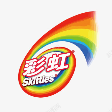 彩虹糖果零食品牌LOGO矢量图图标图标