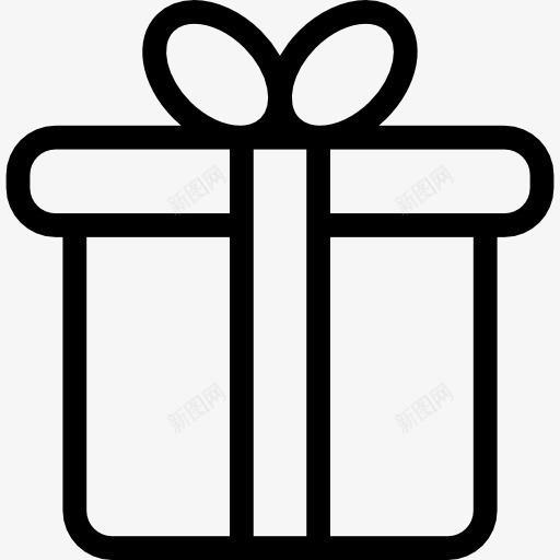 礼品盒有花边图标png_新图网 https://ixintu.com 圣诞礼物 惊喜 生日 礼品盒 礼物 迹象