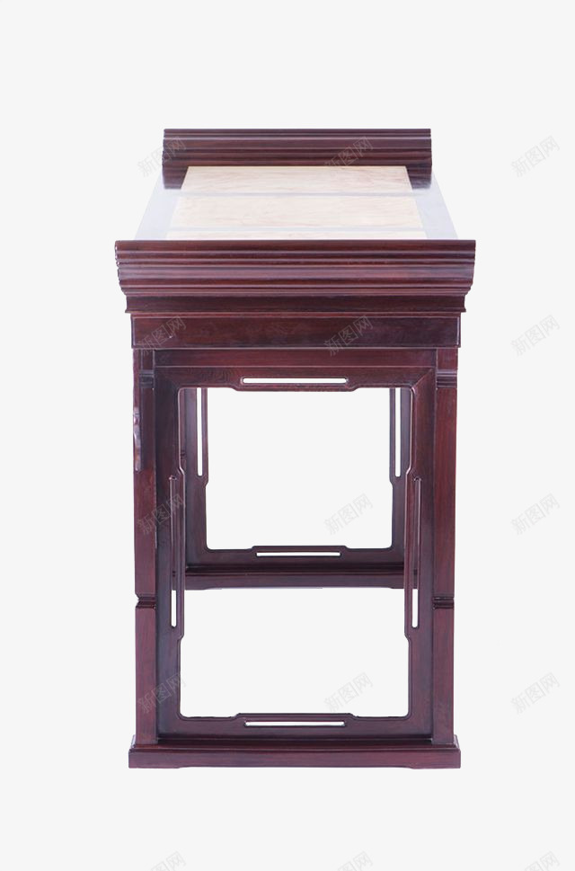 复古家具红木桌子侧面png免抠素材_新图网 https://ixintu.com 书房 侧面 古典书桌 家具 家居 桌子 红木