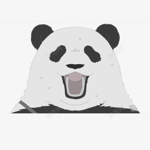 熊猫生气表情包png免抠素材_新图网 https://ixintu.com 动画片 发怒熊猫 大吼 大喊 彩色 流汗 熊猫 熊猫表情包 生气 表情包 露牙