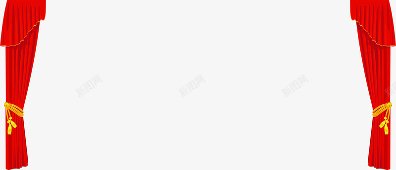 红色元旦晚会幕布装饰png免抠素材_新图网 https://ixintu.com 元旦 幕布 晚会 红色 装饰
