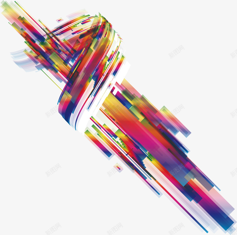 科技线条时尚背景png免抠素材_新图网 https://ixintu.com 个性背景 动感元素 动感背景 底纹背景 彩色线条 彩色背景 时尚背景
