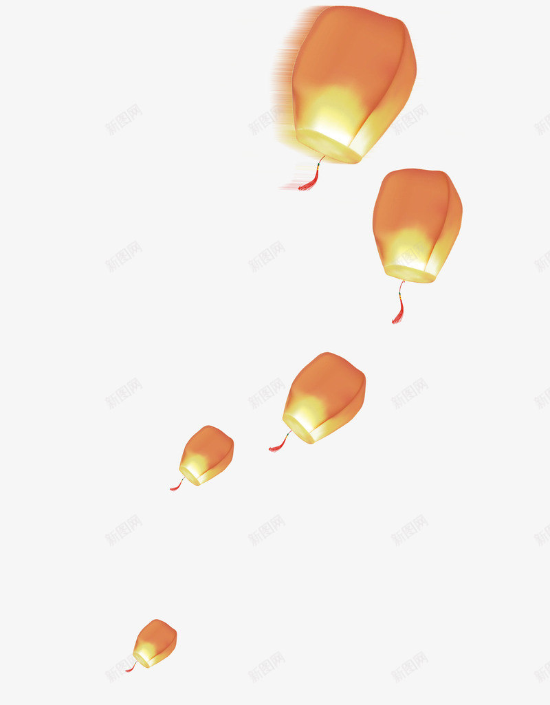 简约中国风漂浮灯笼png免抠素材_新图网 https://ixintu.com 创意灯笼 发光灯笼 古风 灯笼 简约灯笼