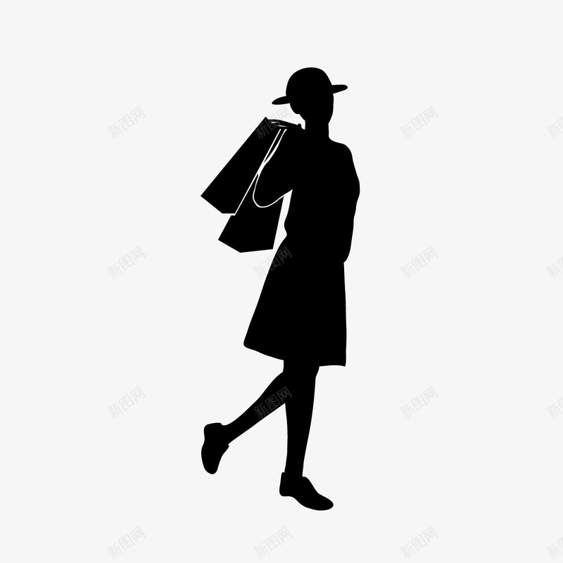 卡通小人手绘女人图标png_新图网 https://ixintu.com 人物剪影矢量图 卡通小人图片 女人剪影图标 女人图片 女人矢量图 白领