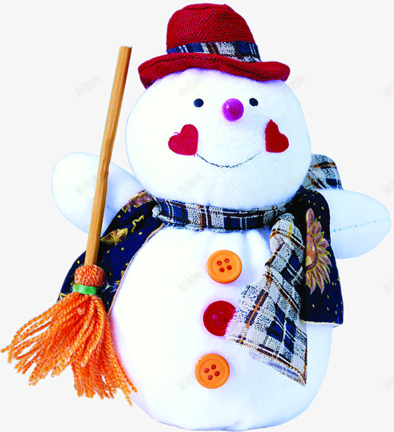 扁平风格合成扫地的小雪人png免抠素材_新图网 https://ixintu.com 合成 扁平 扫地 雪人 风格