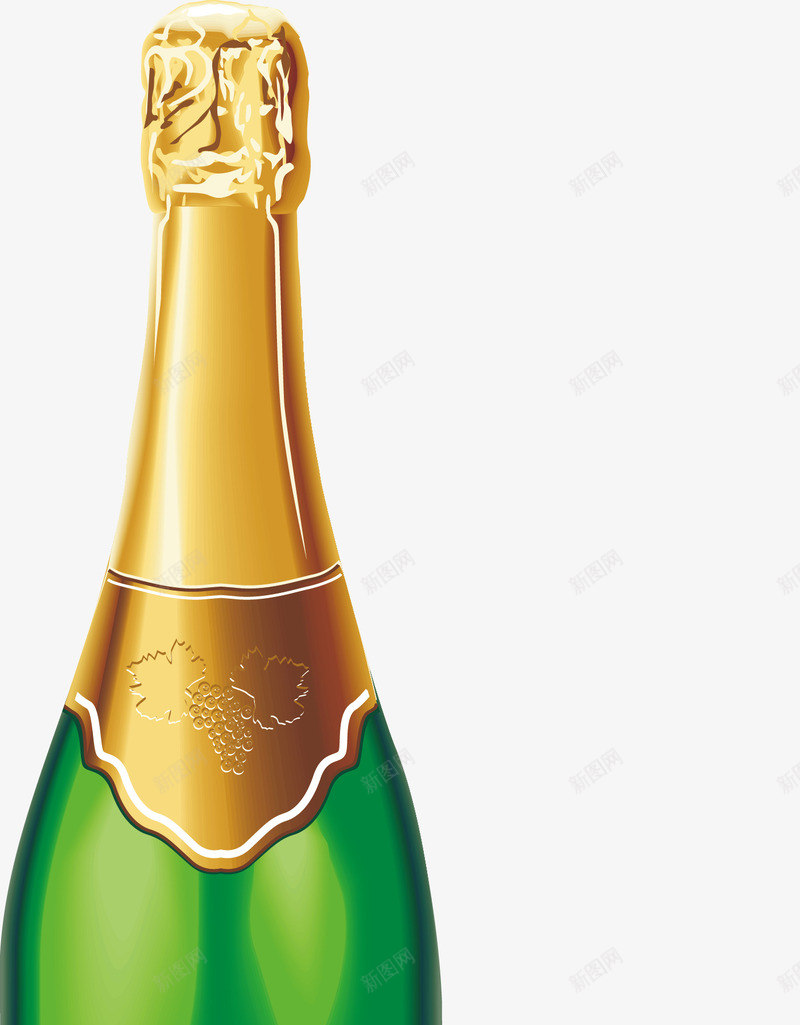 香槟酒矢量图ai免抠素材_新图网 https://ixintu.com 晚会 派对 酒 矢量图