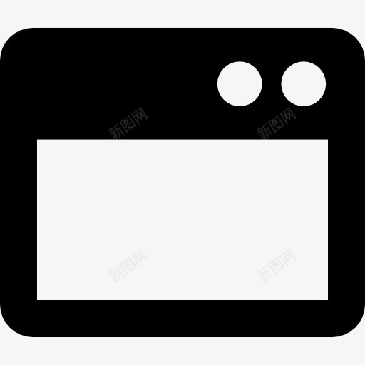 空白的窗口图标png_新图网 https://ixintu.com 空白 窗口界面