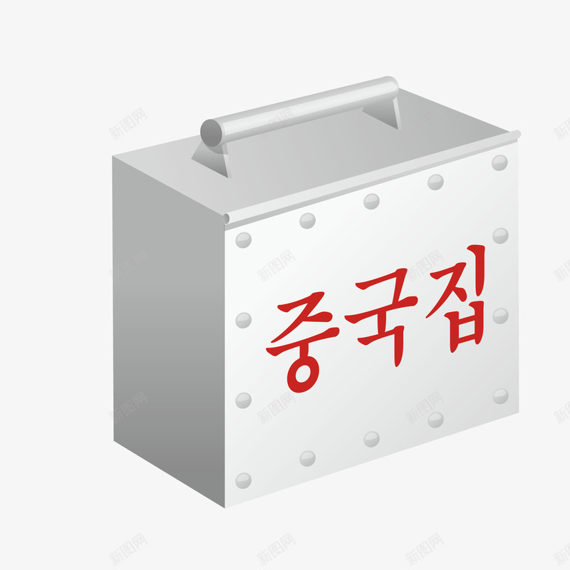 卡通简笔画银色铁箱图标png_新图网 https://ixintu.com 卡通 急救箱 灰色铁箱 简笔画 箱子 箱子图标 银色铁箱