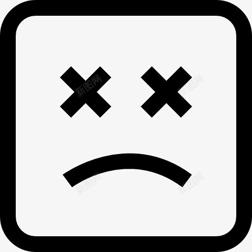 悲伤的图标png_新图网 https://ixintu.com 伤心 感情 接口 表情 表情符号 表意文字 面孔