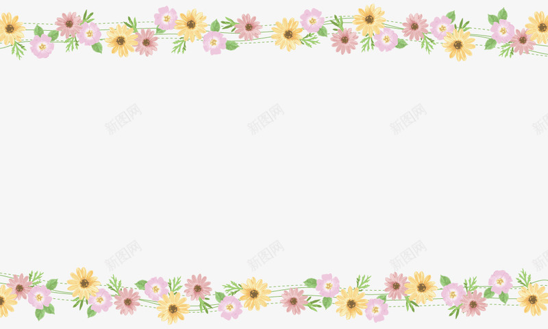 导航花分割线花边可爱png免抠素材_新图网 https://ixintu.com 分割线 导航 花 花边