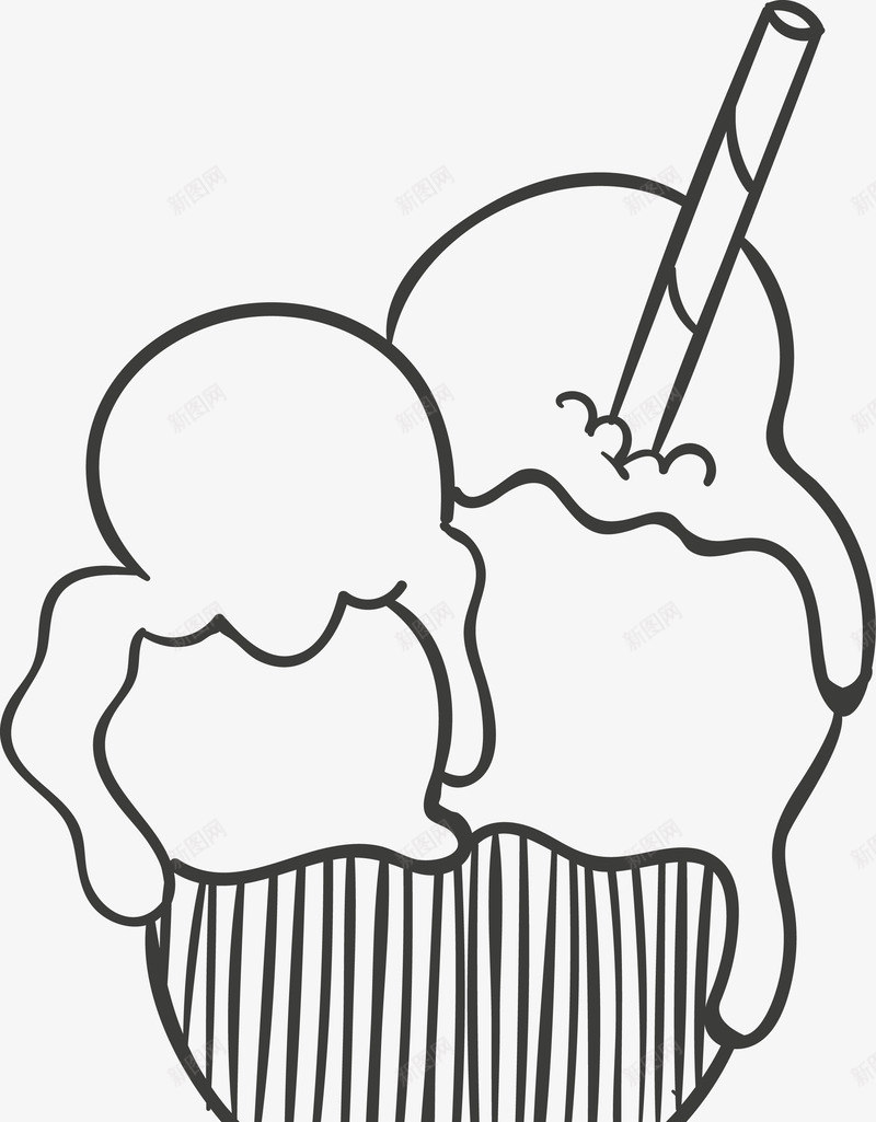 手绘冰淇淋雪糕图标png_新图网 https://ixintu.com 冰棒 冰淇凌 冰淇淋简笔画 手绘冰淇凌 手绘雪糕 手绘食物 矢量雪糕 美食 雪糕 雪糕图标 食物